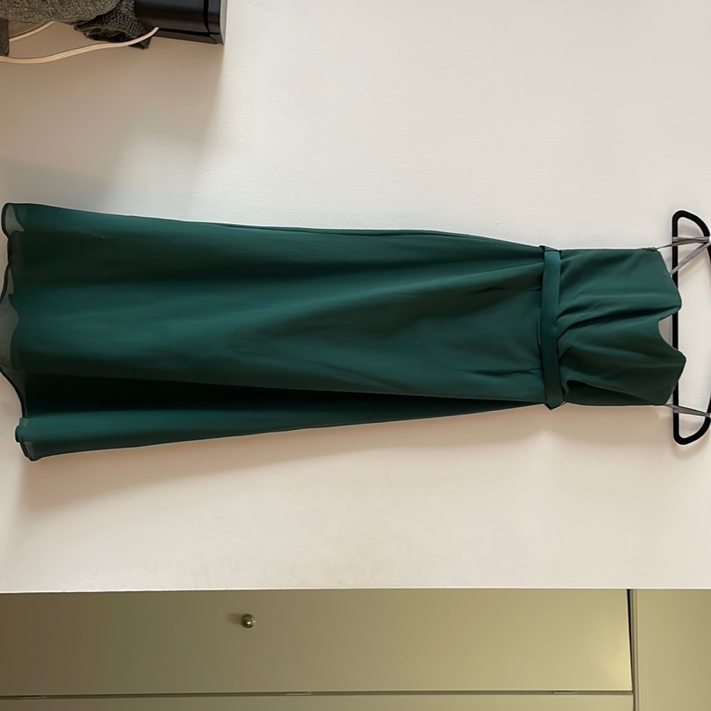 Green bridesmaid dress